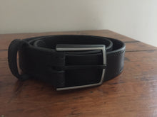 Charger l'image dans la galerie, Ceinture cuir noir 35_KOU surpiqué noir